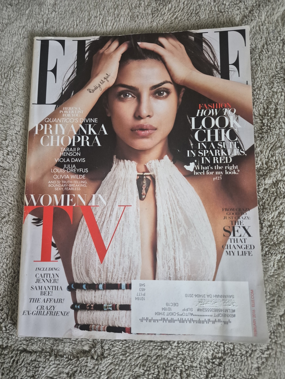 ELLE US Magazine | February 2016Cover Star: Priyanka Chopra — "Women in TV"